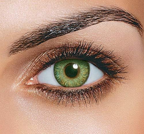VOQA Monthly Disposable Green Color Contact Lenses with Lens Solution