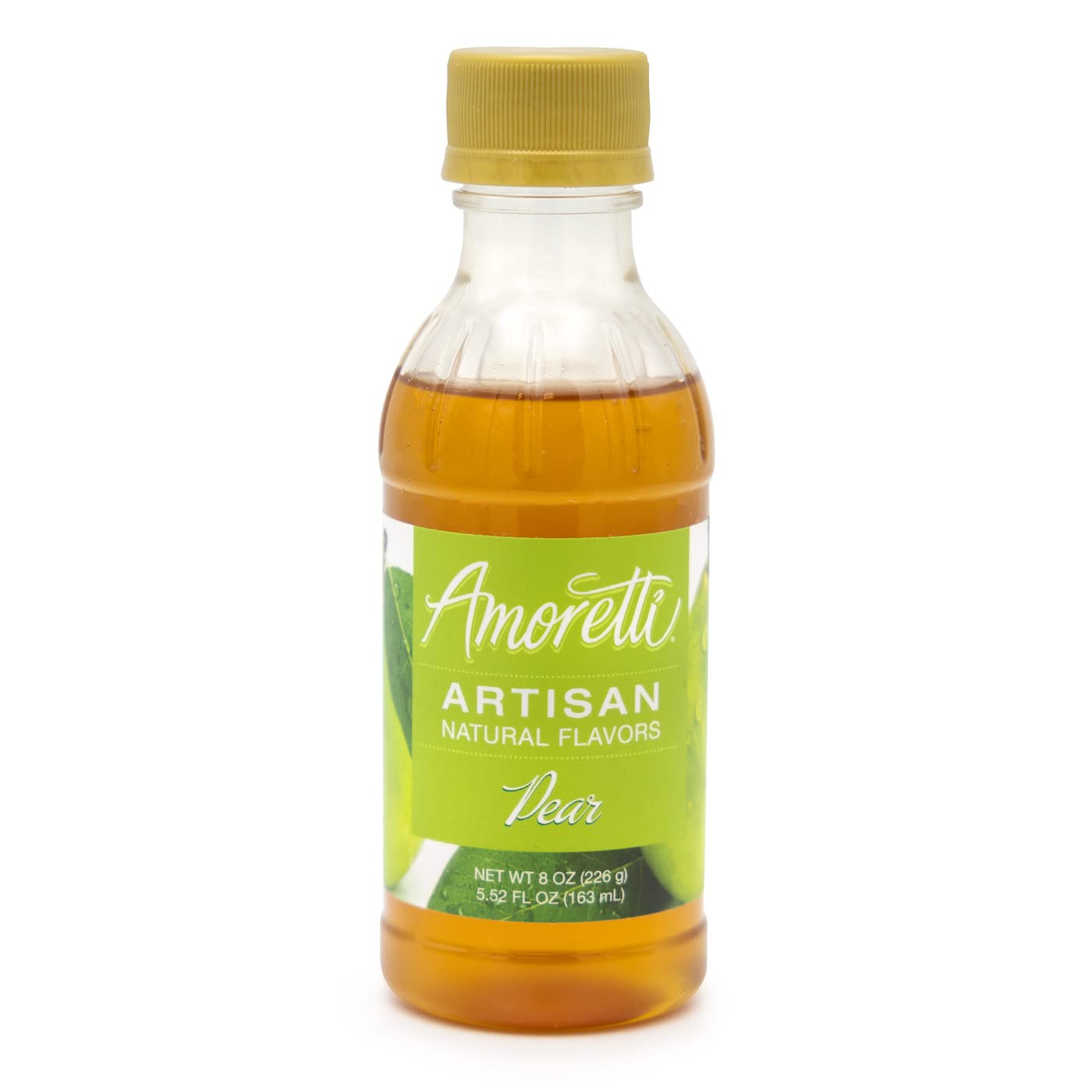 AmorettiNatural Pear Artisan Flavor Paste 8 oz - Perfect For Pastry, Savory, Brewing, and more, Preservative Free, Vegan, Gluten Free, Kosher Pareve, No Artificial Sweeteners, Highly Concentrated