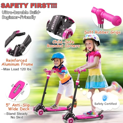CALCHELE Kids 3-Wheel Scooter