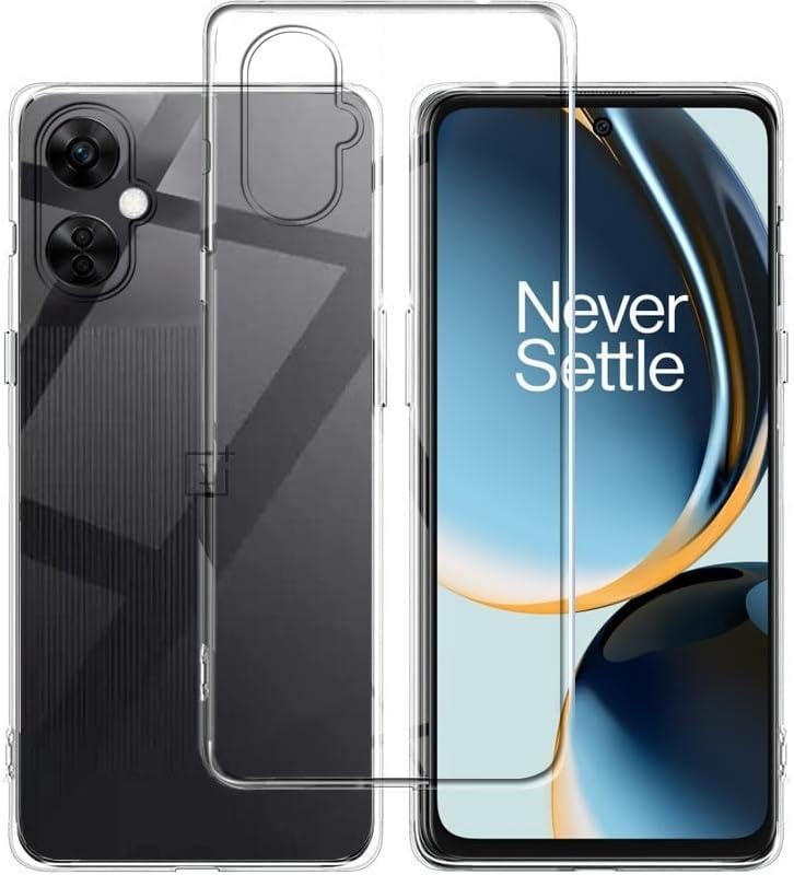 Image of Bintage Silicon Back Cover Compatible Model for Oneplus Cph2467 / Nord Ce3 Lite - Transparent