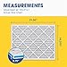 Aerostar 16.375x21.5x1 MERV 11 - 6 Count - Pleated HVAC, Furnace & Air Conditioner Filters - Removes Dust, Cold & Flu Germs, Lint, Mold, Pet Dander, Allergy-Causing Pollen, Smog & Smoke