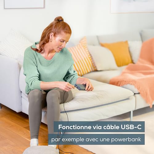 Massage pieds Beurer FM 28 2 en 1 vibration et chaleur USB C - vue 6