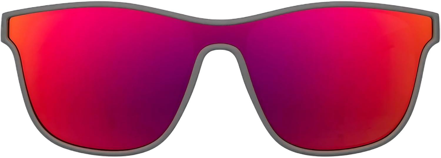 goodr Voight-Kampff Vision Polarized Sunglasses, Medium Sized (VRG), Gray Solid Frames with Rose Mirrored Reflective Lens, UV400 Protection, No Slip, No Bounce - Image 2
