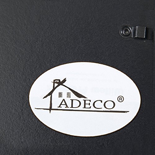 Adeco Pf0553 Black Wood Wall Hanging Picture Photo Frame Collage 4X6, Basket-Weave Design, 28 Openings, 4 By 6" #TOP3