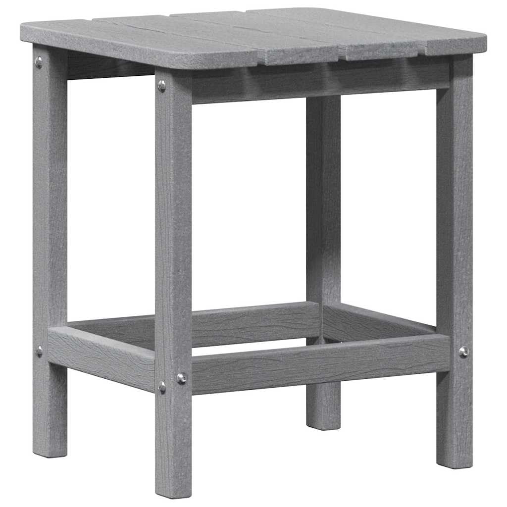 Fengshui Stolik pomocniczy jasnoszary 38 x 38 x 46 cm polietylen