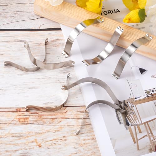 Image of HINZIC 65pcs Picture Frame Backing Clips, Metal Picture Frame Hardware 3.35Inch for DIY Picture Photo Decorative Cross Stitch Framing Tools