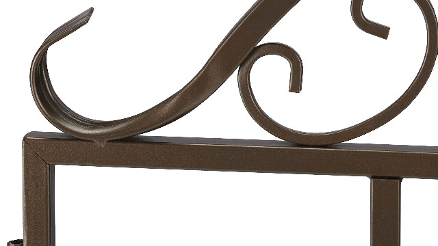 Recinzione Da Giardino In Acciaio Bronzo - 3 Elementi Espandibili Stile Retrò - Foto 7