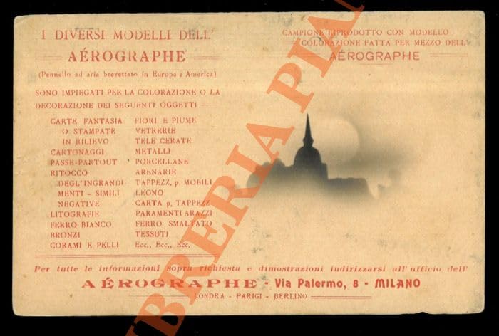  I diversi modelli dell’Aerographe (Pennello ad aria brevettato in Europa e America).