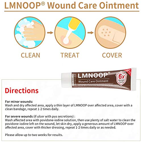 LMNOOP® Bed Sore Cream, Wound Healing Ointment Skin Repair Treatment Infection Protection First Aid Ointment for Bedsores & Pressure Sores Diabetic Venous Foot & Leg Ulcer Burns Cuts - Thumbnail 7