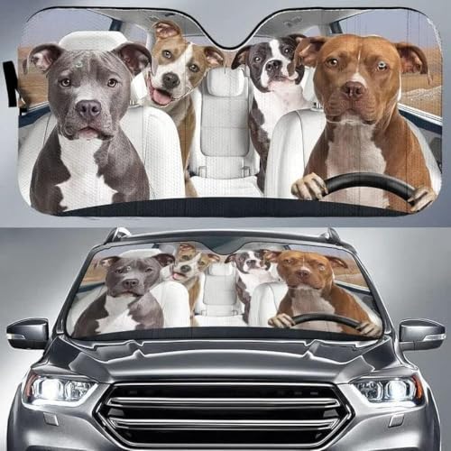 Pare-soleils intérieur pour la conduite estivale avec votre chien staffordshire L