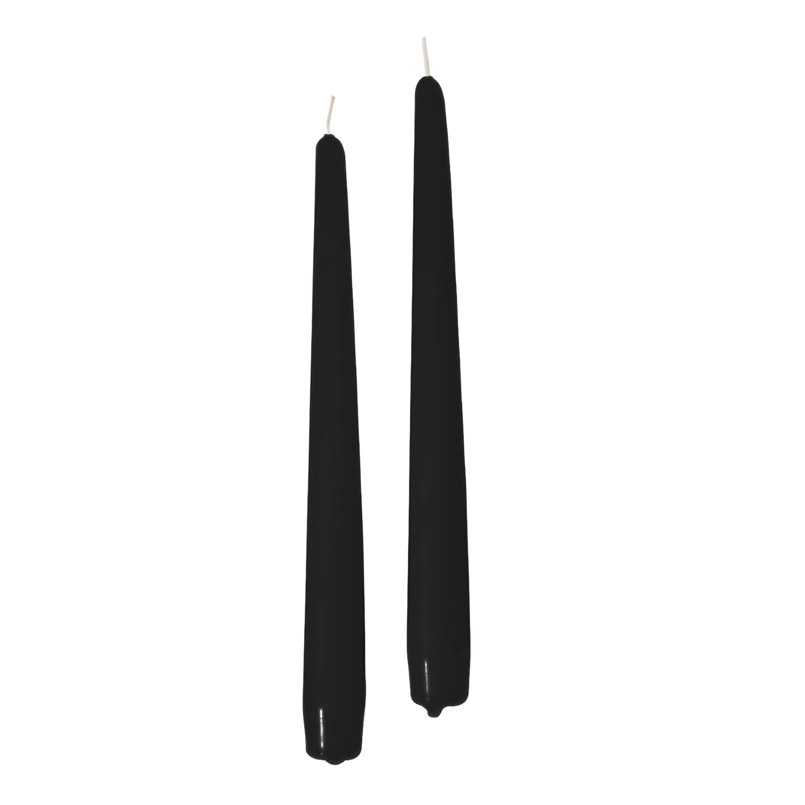 Spitzkerzen, schwarz, Durchmesser 2.2 cm, Höhe 30 cm, 12 Stück