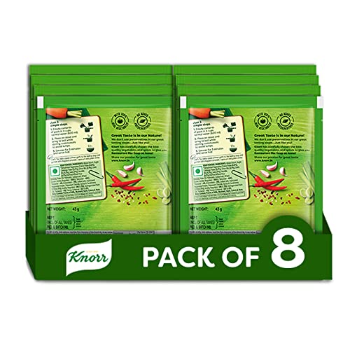 Image of Knorr Classic Hot & Sour Vegetable Soup, 43 g (Pack of 8),Transparent