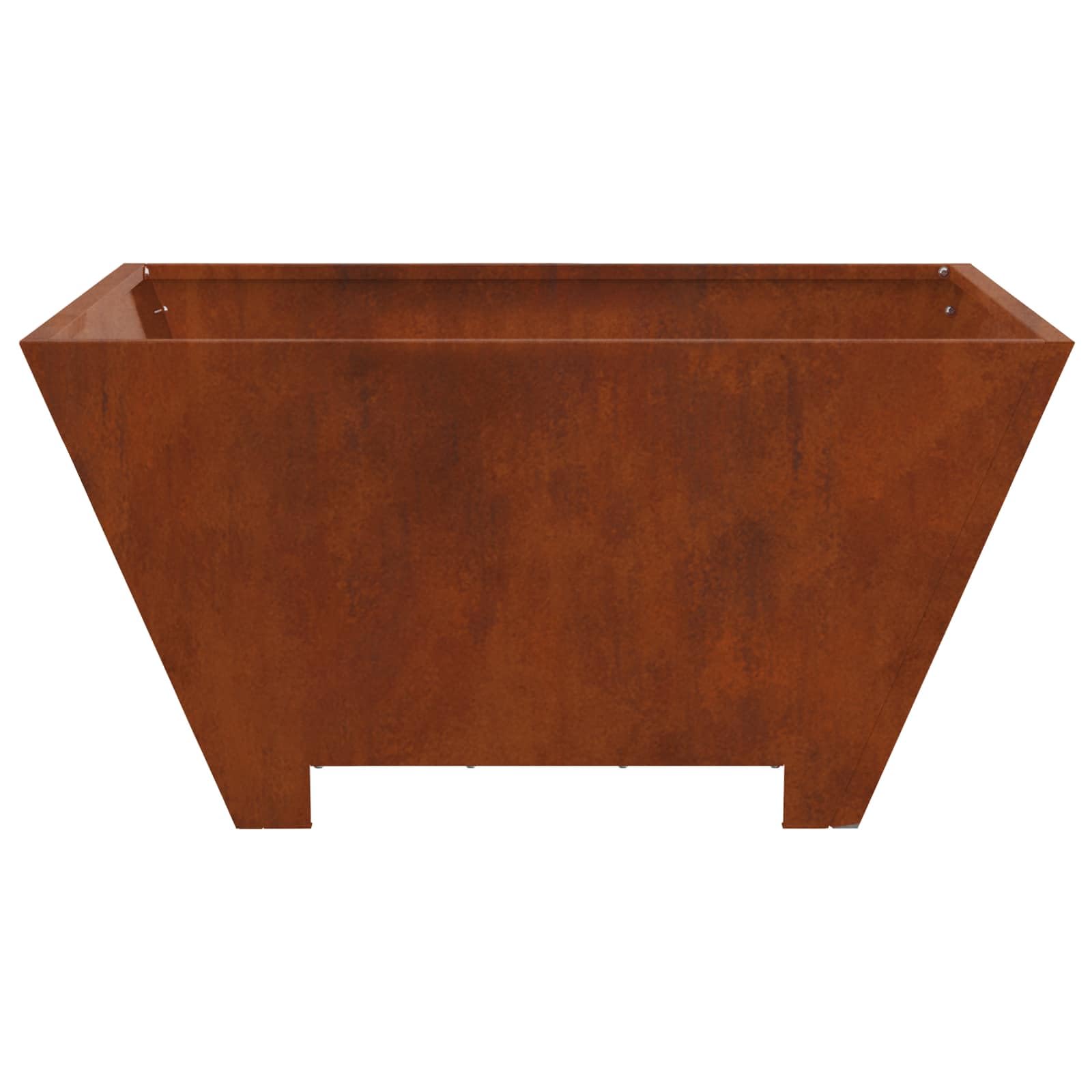 Brasero marrón de 60 x 60 x 30 cm, acero resistente a la intemperie, para jardín, terraza, brasero al aire libre, con construcción resistente al calor, duradera y portátil para noches