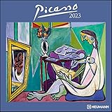  Picasso 2023 - Wand-Kalender - Broschüren-Kalender - 30x30 - 30x60 geöffnet - Kunst-Kalender (GRID CALENDAR)