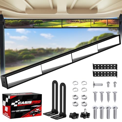 Casispro Universal Golf Cart 4 Panel Rear View Mirror 1 Count