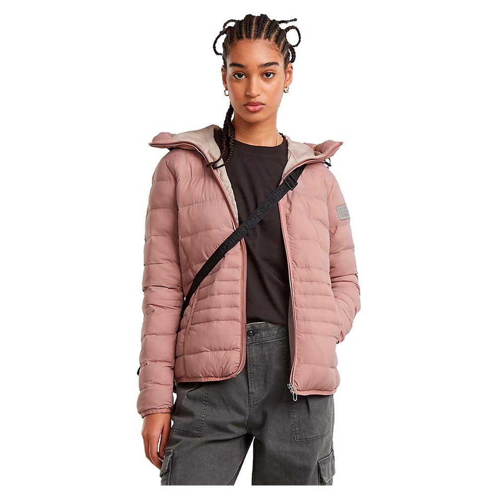 G-Star Women's Light Weight Hooded Padded Jacket, Pink (lt berry mist D25191-D713-8147), M