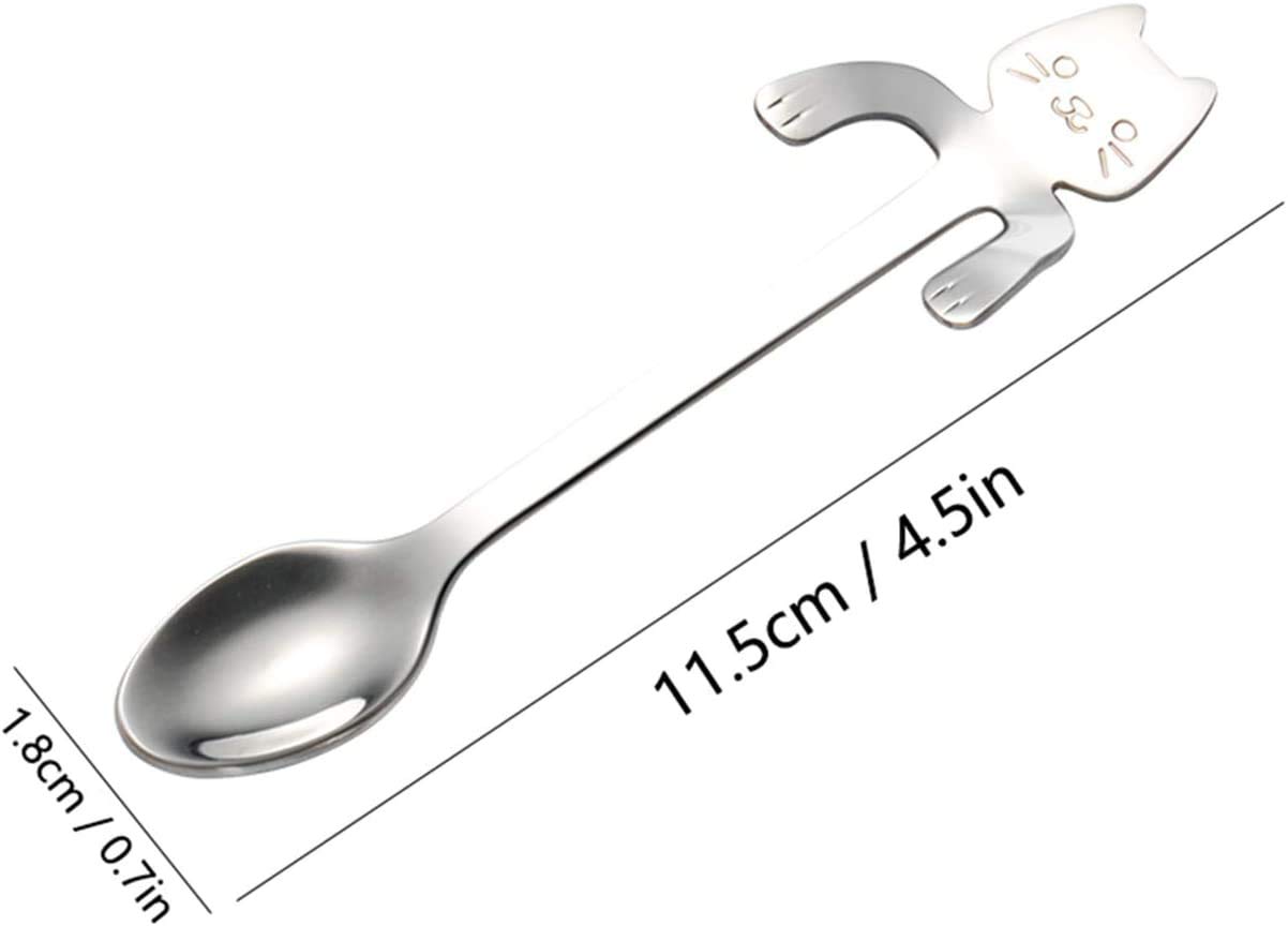 Petite Cuillère Chat Or Idée Cadeau Amusant Tisanes Thé Dessert Ustensiles Cuisine Maison Mignon Décoratif