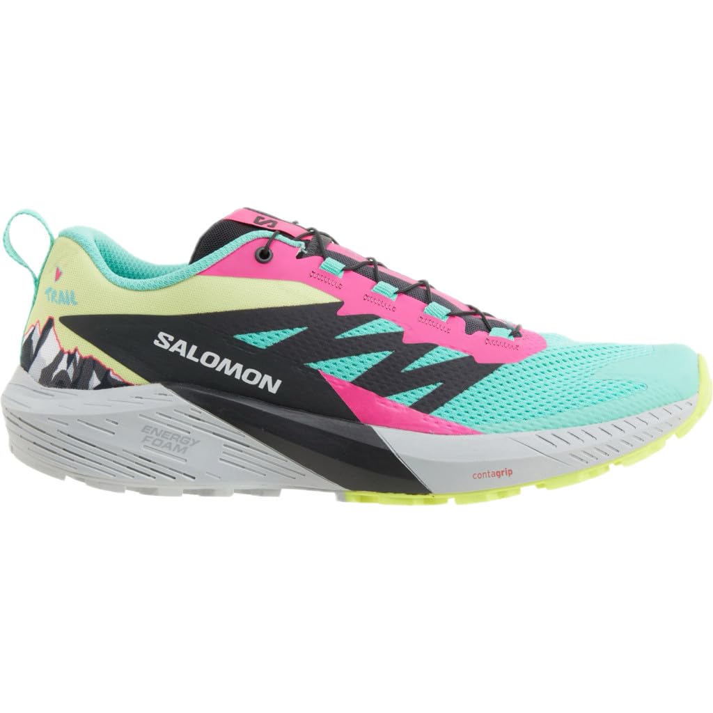 Salomon Sense Ride 5 GTX Trailrunningschuhe India Ink/Carbon/Dragon Fire UK
