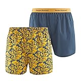 Der Doppelpack Ornamental von bruno banani kombiniert eine Boxershorts im orientalischen Design mit einer Webshort in einer passenden Unifarbe. Außerdem erhalten die 2er Packs zwei Bundoptionen: die orientalische Unterhose hat einen innenliegenden Softgummibund, die einfarbige Short einen aufgesetzten Webbund.