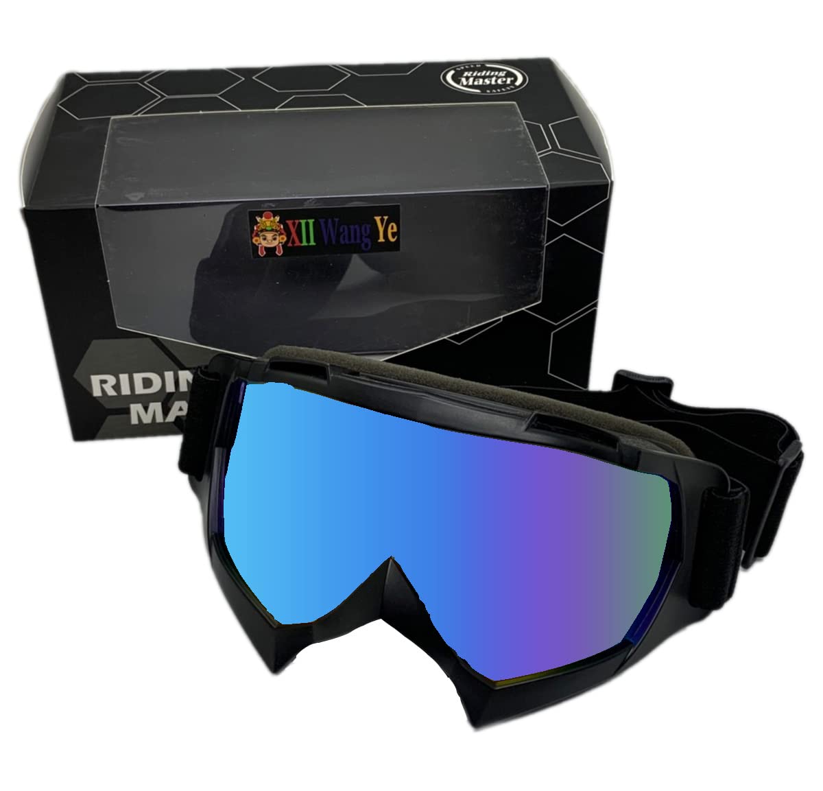 XII WY Motorcycle Goggles Dirt Bike Motocross Anti fog Windproof ATV Dustproof Racing Goggles Scratch Resistant Ski Snowboard Riding Offroad Protective