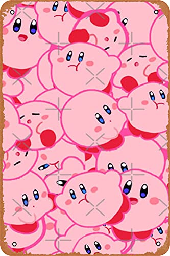 NIUMOWANG Cartel de metal con collage de Kirby, póster de lata de 30,5 x 20,3 cm