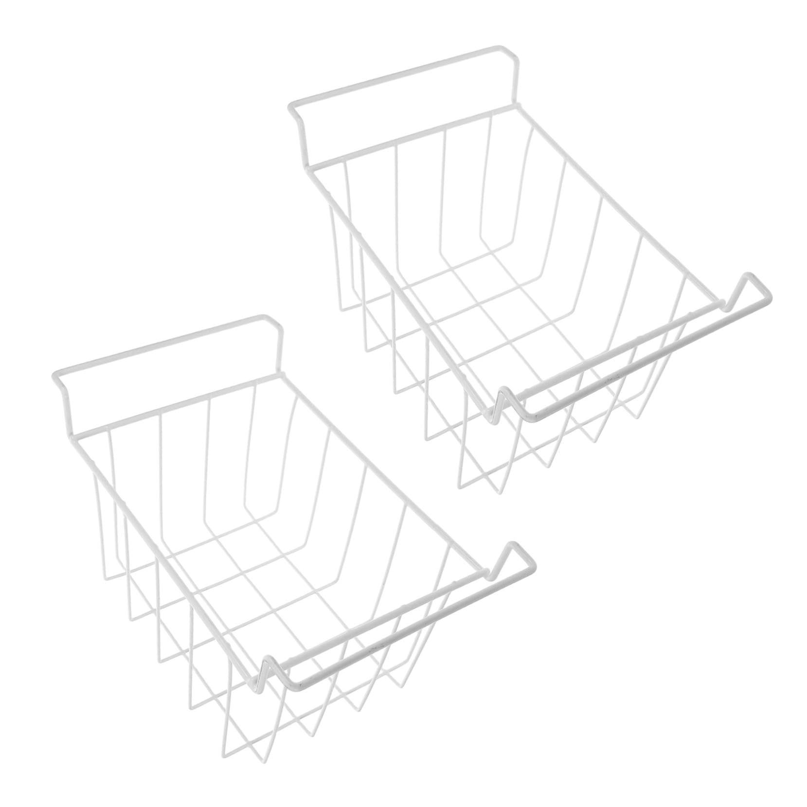 Lot De 2 Paniers De Rangement En Fil Métallique Pour Congélateur Organiseurs De Congélateur Bacs Suspendus Coffre En Métal Étagères De