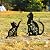 LHEARTMIC Cat Metal Decorative Garden Stakes Cat Gifts for Women Men Gardening Lover Black Silhouette Statues Garden Decor for Outside, Yard Art,Outdoor, Lawn, Patio, Backyard,Walkway Decorations