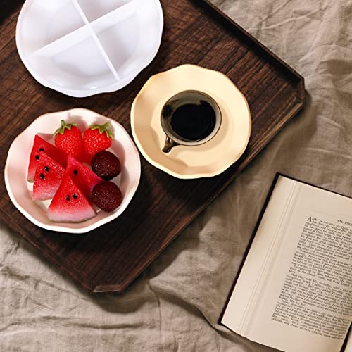 Zayookey USM2559ATQ Jewelry Tray Resin Mold Round Soap Dish Epoxy Resin Mold Trinket Dish Resin Casting Diy Coaster Storage Plate Jewelry Ring Dish Holders Home Decoration thumb #1