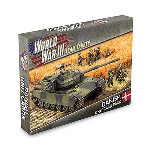 Team Yankee World War III Danish Unit Cards (x28 Cards)