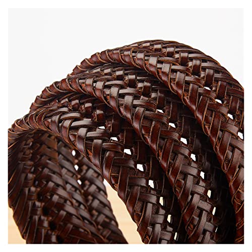 Genuine Leather Belt For Men Knitted Strap Vintage Jeans Braided Belt Mens Quality Cummerbunds3