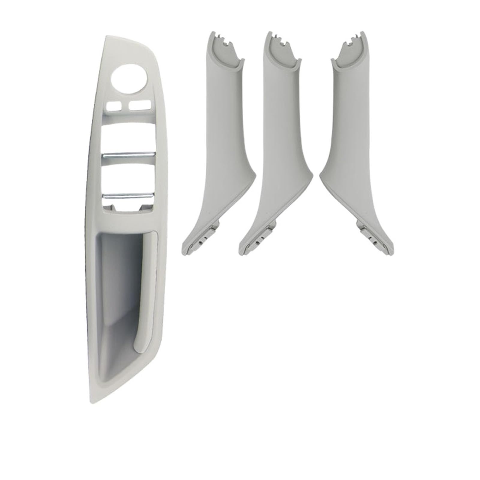OEXRIGRU Car Interior Door Handles for BMW 5 Series F10 F18 LHD Car Interior Door Handle Plate Decorative Cover 7pcs(Gray-B)