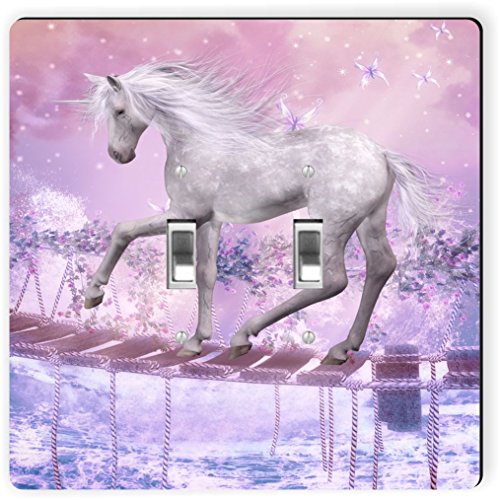 Placa de interruptor de luz de unicornio como regalo para decoración de cuartos infantiles 2