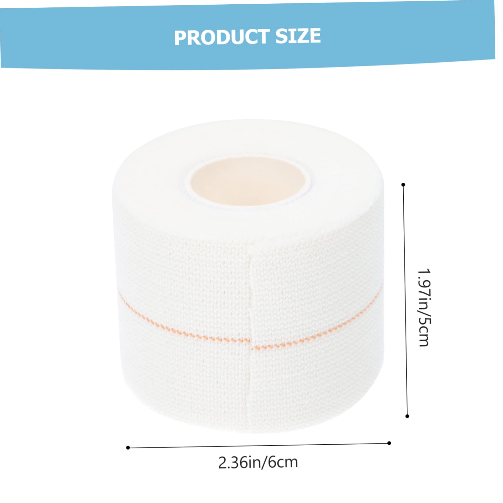 HONMEET Cotton Aid Tape High Adhesive Elastic Bandage Gauze Tape for Sprains 1 Roll