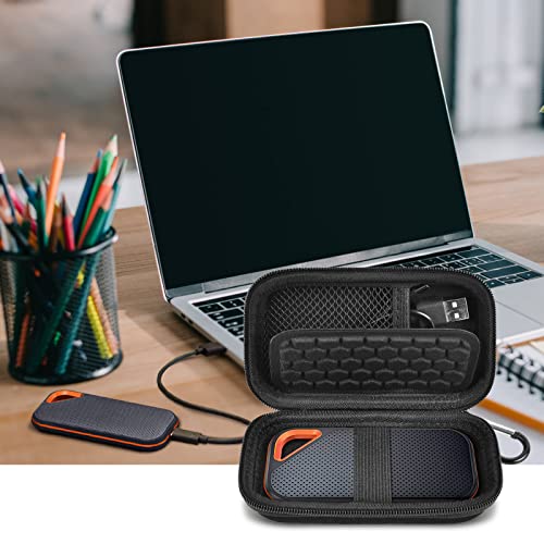 Hard Case Compatible With Sandisk Extreme Pro/For Sandisk 500Gb 1Tb 2Tb 4Tb Portable External Ssd. Carrying Travel Holder For Crucial X8 External For Solid State Drive (Box Only)-Black #TOP5