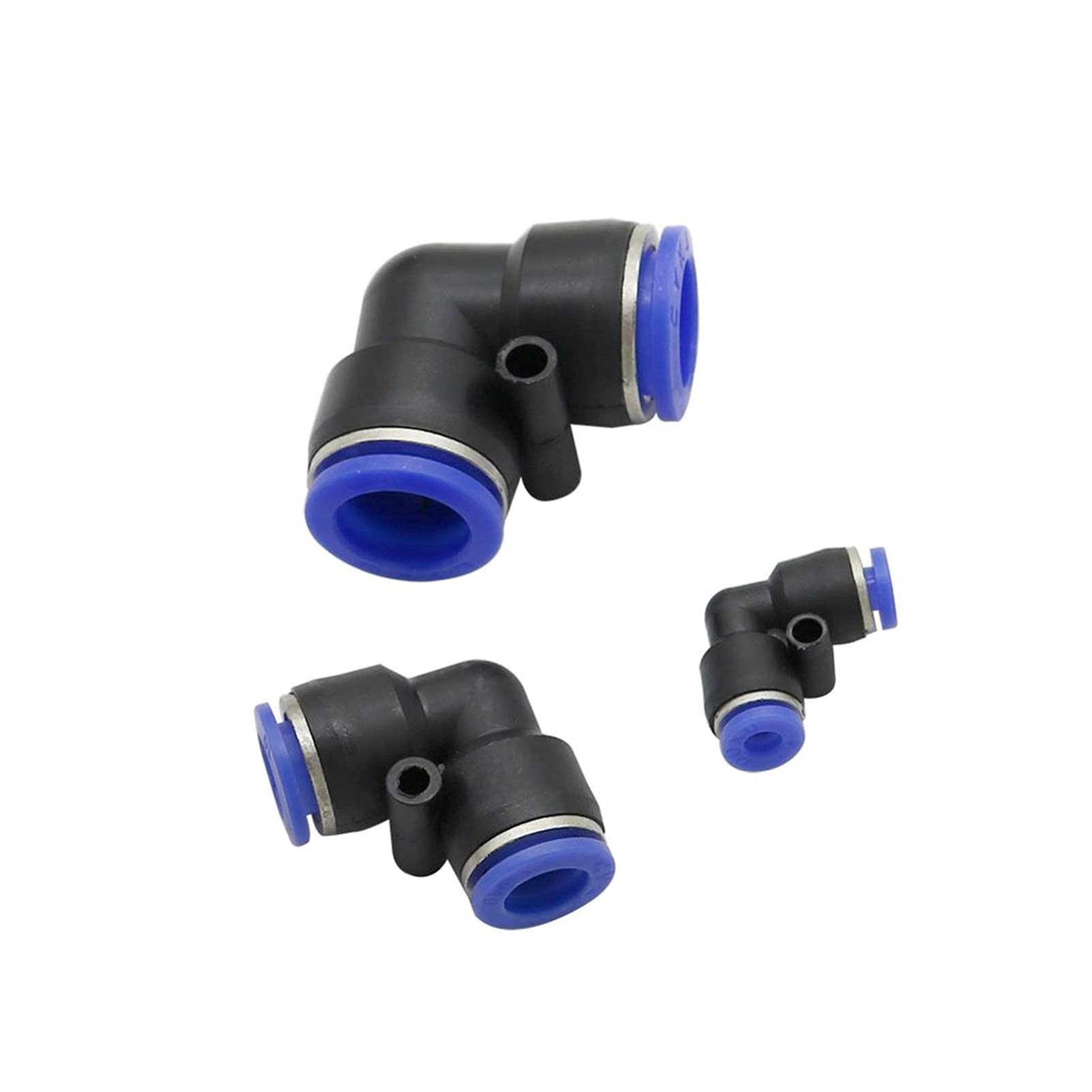 Utility Hose Butt Hose Connector Adapter 10 Pcs Elbow Equal Diameter Quick Coupling Garden Irrigation Atomization System Sliding Lock Quick Coupling Water Pipe Quick Coupling/Grey