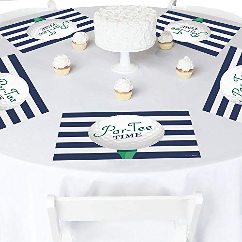 Big Dot Of Happiness BD4250Z Par-Tee Time - Golf - Party Table Decorations - Birthday Or Retirement Party Placemats thumb #1