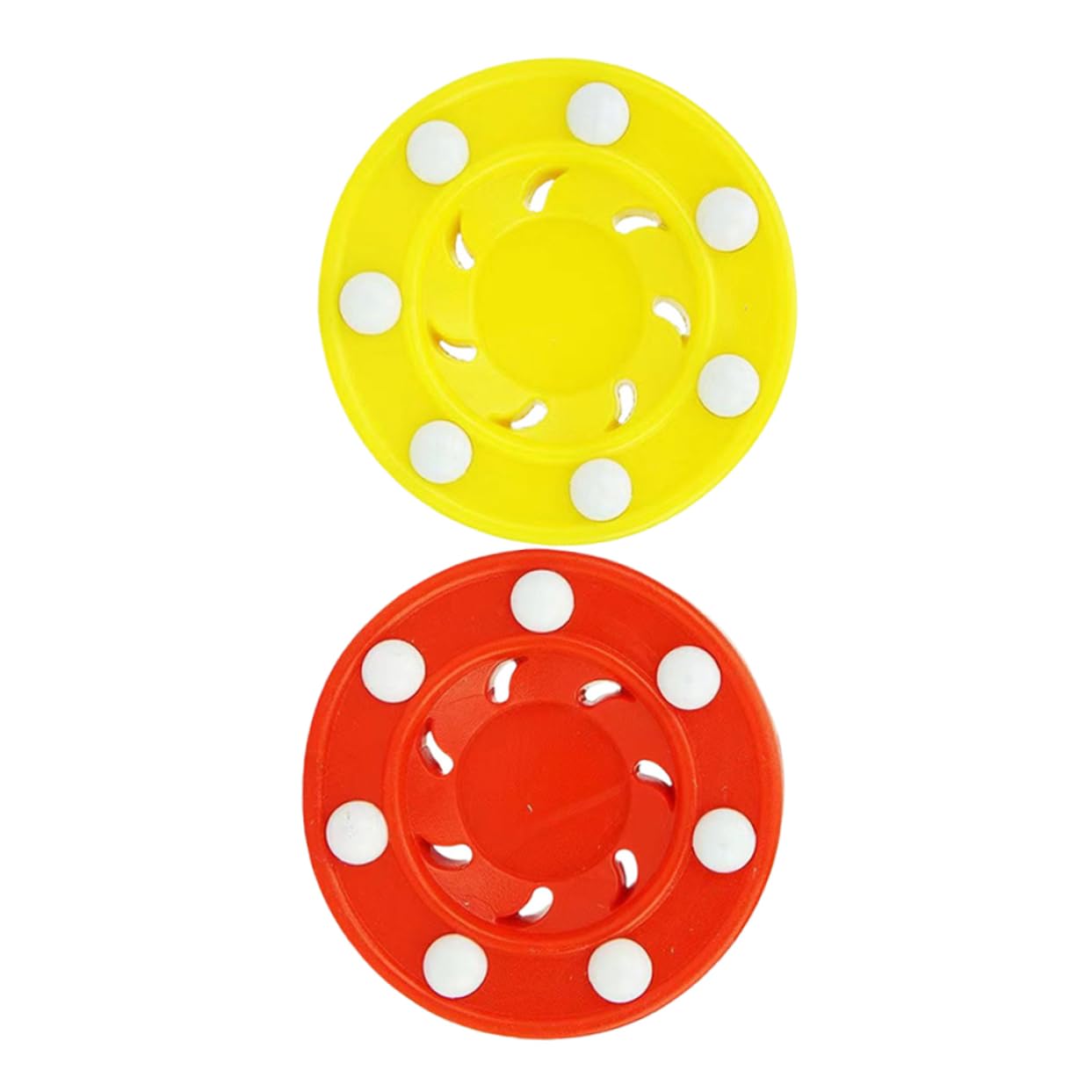SUPVOX 2pcs Hockey Pucks Indoor Ice Puck Ice Hockey Training Set Pp Plastic Hockey Balls for Roller Hockey