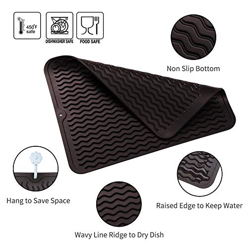 image for MicoYang Silicone Dish Drying Mat for Multiple Usage,Easy clean,Eco-fr