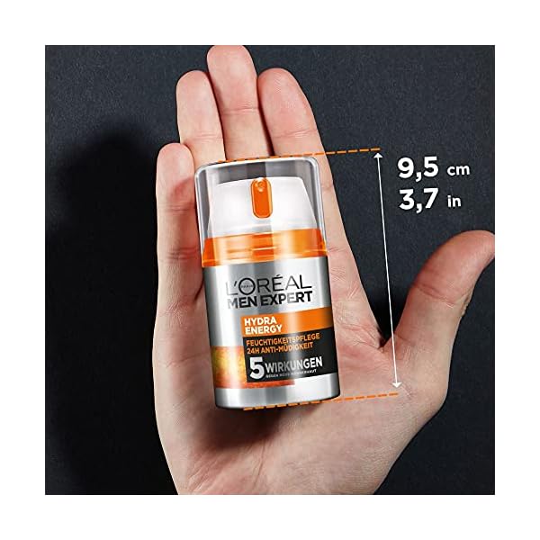 L'Oréal Men Expert Geschenkset für Männer, Mit Waschgel und 24h Feuchtigkeitspflege mit Guarana und Vitamin C, Hydra… – Bild 9