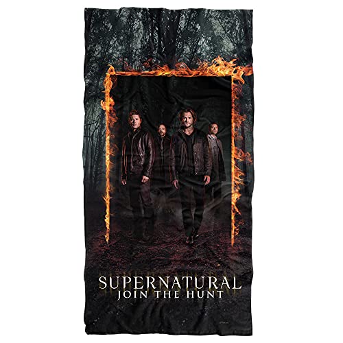 LOGOVISION Supernatural Fire Frame Officially Licensed Beach Towel 30