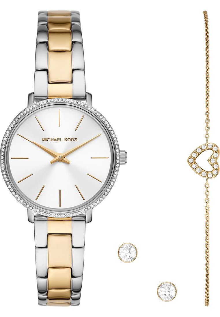 Michael Kors Orologio Pyper da donna, movimento a tre lancette, cassa in acciaio inossidabile
