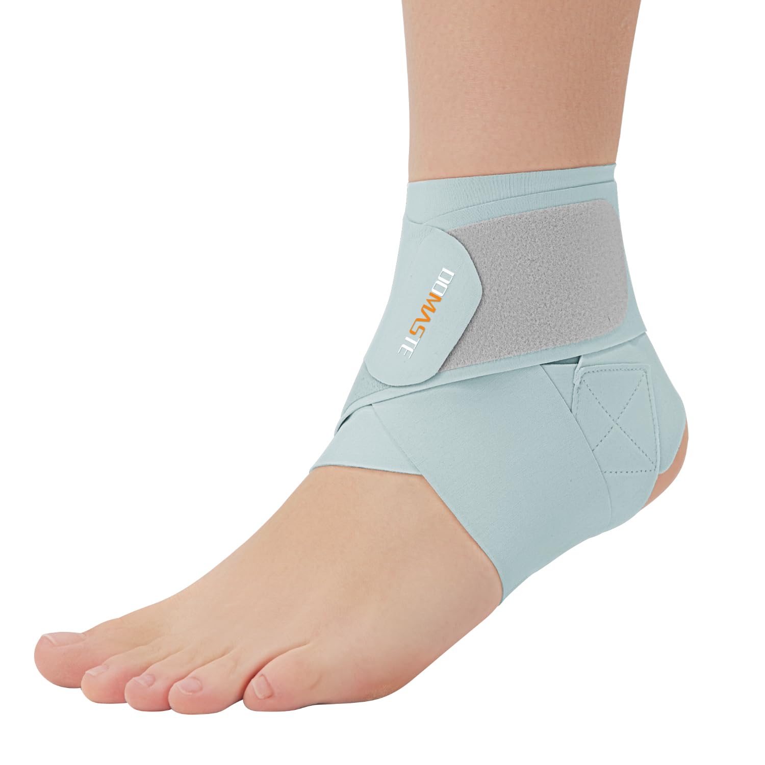 Ultra Thin Ankle Wraps Ankle Brace for Men ＆ Women, Adjustable Ankle Straps for Arch, Sprained Foot, Tendinitis, Football, Basketball, Running（Azure, Pack of 1）