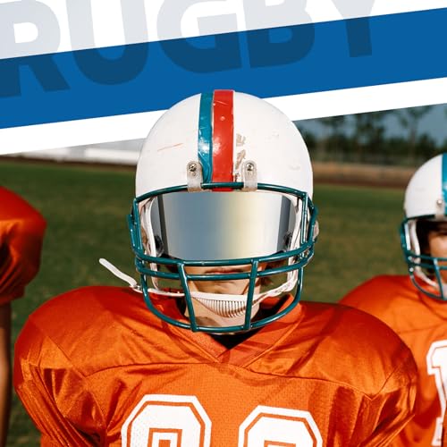 Image of Xuhal 1 /2 /4 Pack Football Visor for Youth Adult Football Helmet Visor Lacrosse Helmet Eye Shield Eye Protection for Sport