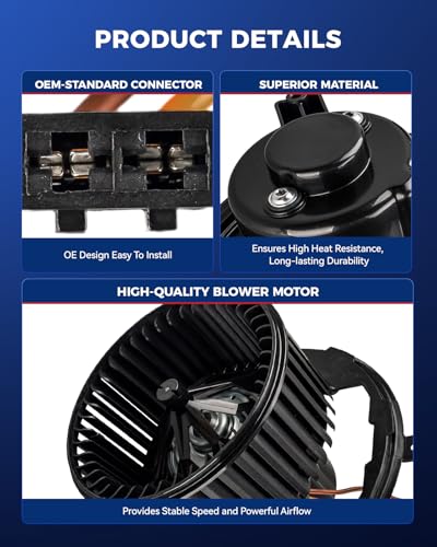 Image of KAX AC Blower Motor for A3 06-13,Q3 /Q3 Quattro 2015-2018,Beetle 12-19,CC 12-17,EOS 09-16,Golf 06 10-14,GTI 06-14,Jetta 05-18,Passat 12-22,Tiguan 12-17,Rabbit 06-09 - HVAC Blower Motor Replaces# 700241