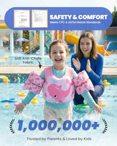 Image of Gogokids Puddle Float Jumper 24-66 Pounds, Toddler Swim Vest Kids Floaties