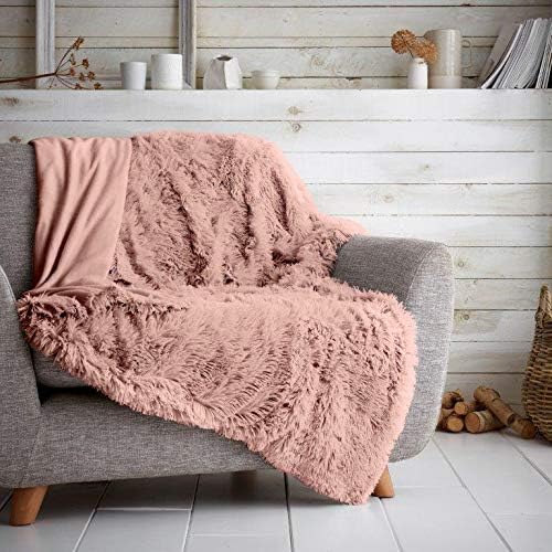 CT Hug and Snug Luxury Fluffy Fur Fleece Blanket Super Soft Warm Cosy Sofa and Bed Throws (Grey, Blanket/Throw (150x200cm))