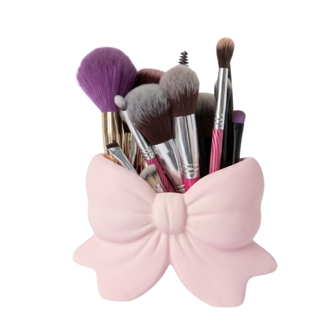 B4U 3D Kapitone Desenli Fiyonklu Makyaj Organizeri, 3 Bölmeli, Soft Pastel Pembe