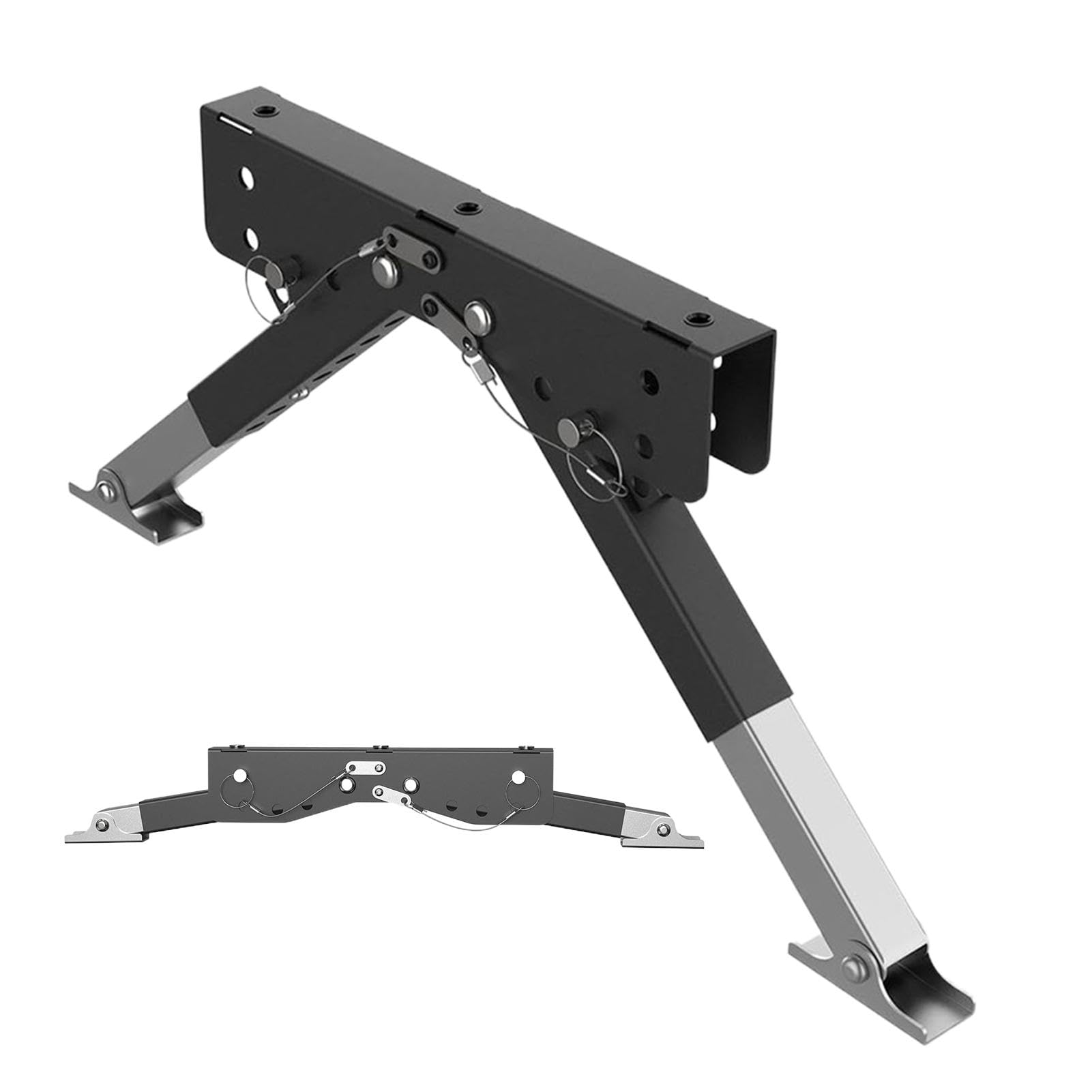 RV Stabilization Lifter, RV Step Leveling Lifter - Folding RV Staircase Solid Floor Support Jack - Motorhome Accessories for Outdoor Use - Step Stabilizer Prevents Wobbling and Worry