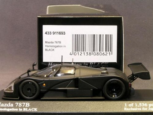 Amazon | PMA 1/43 マツダ 787B ホモロゲーション ブラック 完成品