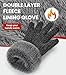 Winter Handschuhe Strickhandschuhe Herren - Touchscreen Wollhandschuhe für Herren Damen, Warme Winterhandschuhe mit Fleecefutter, Dicke Chenille Handschuhe Geeignet Outdoor Winter